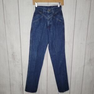 Vintage Rockies Ultra High Rise Dark Wash Western Cowgirl Jeans Womens Size 26 3